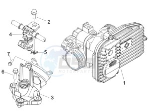 MP3 400 ie drawing Throttle body - Injector - Union pipe