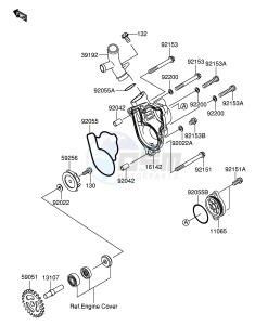 RM-Z250 (E19) drawing WATER PUMP