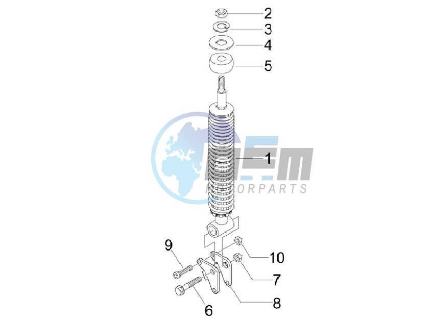 Rear suspension - Shock absorber - s