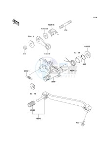 KL 250 G [SUPER SHERPA] (G4-G8 G8 CAN ONLY) [SUPER SHERPA] drawing GEAR CHANGE MECHANISM