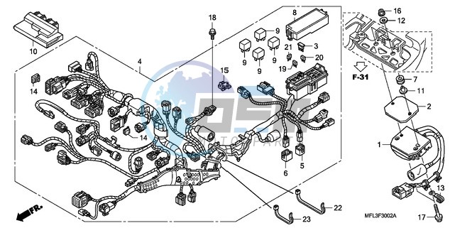 WIRE HARNESS (CBR1000RA)