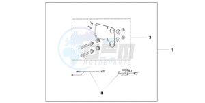 CB600FA39 France - (F / ABS CMF ST) drawing HEATED GRIP ATT.