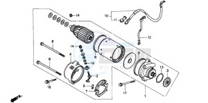 CB250 NIGHTHAWK drawing STARTING MOTOR