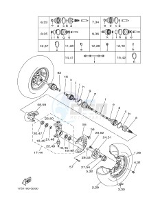 YFM450FWAD YFM45FGPHB GRIZZLY 450 EPS HUNTER (1CTG 1CTH 1CU9) drawing FRONT WHEEL