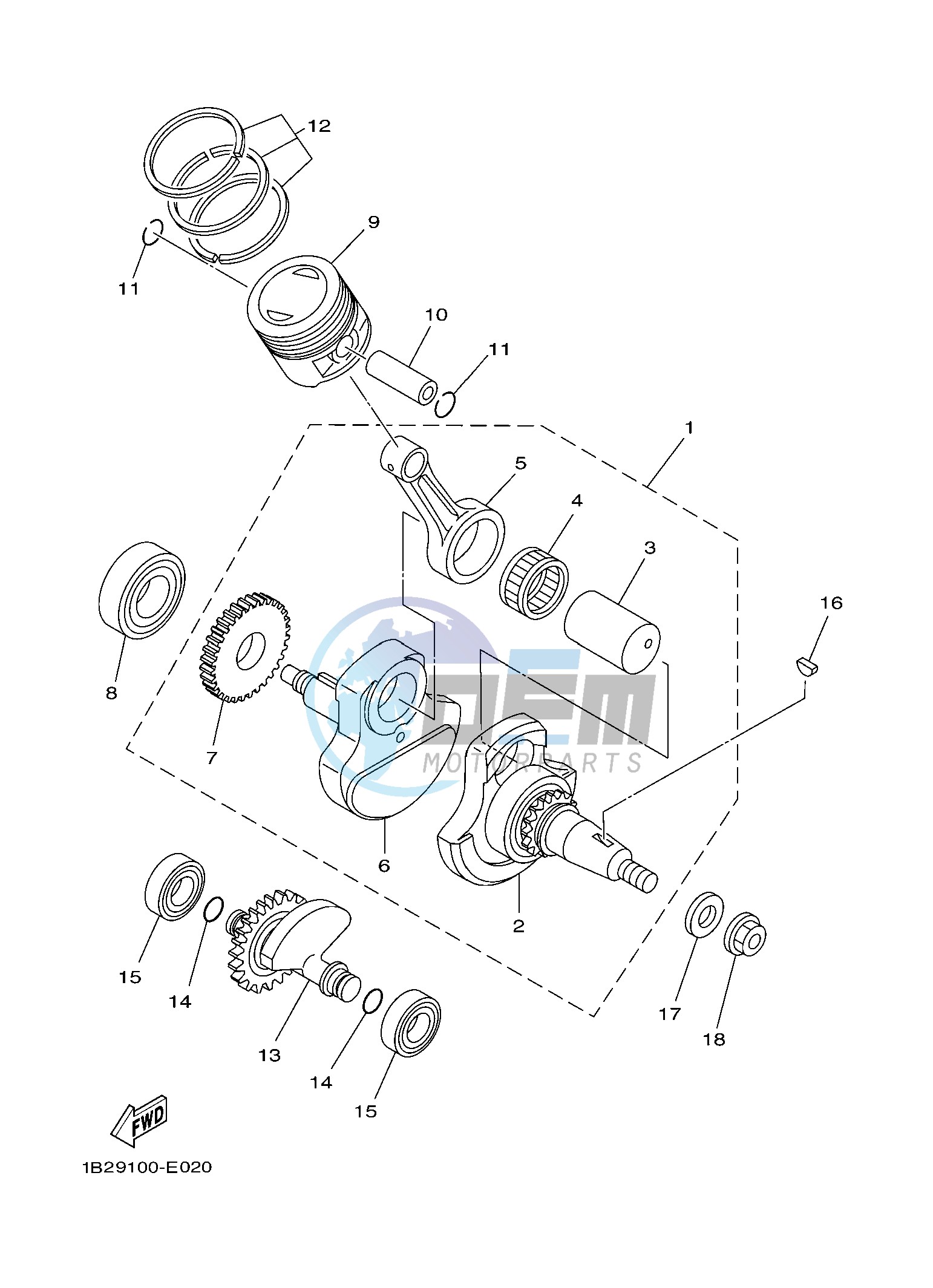 CRANKSHAFT & PISTON