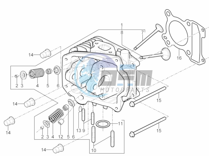 Cylinder head unit - Valve