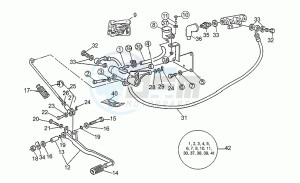 Strada 1000 drawing Brake m.cyl. Mod. Unit