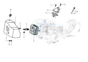 Zip 50 drawing Cylinder head - Induction Pipe