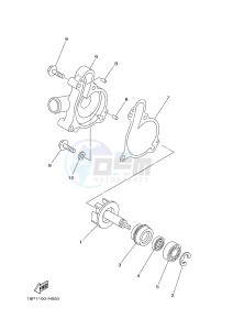 YFZ450R YFZ45YSSG YFZ450R SPECIAL EDITION (1TDT) drawing WATER PUMP