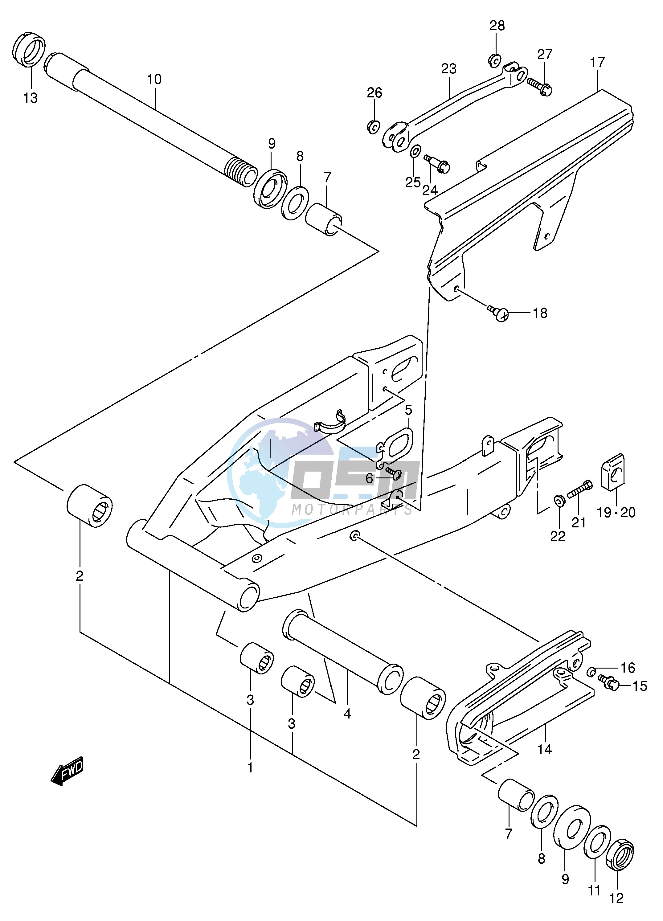 REAR SWINGING ARM