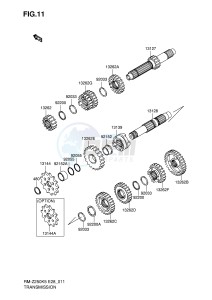 RM-Z250 (E28) drawing TRANSMISSION