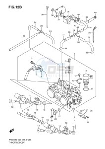 AN650 (E3-E28) Burgman drawing THROTTLE BODY (MODEL K8 K9 L0)