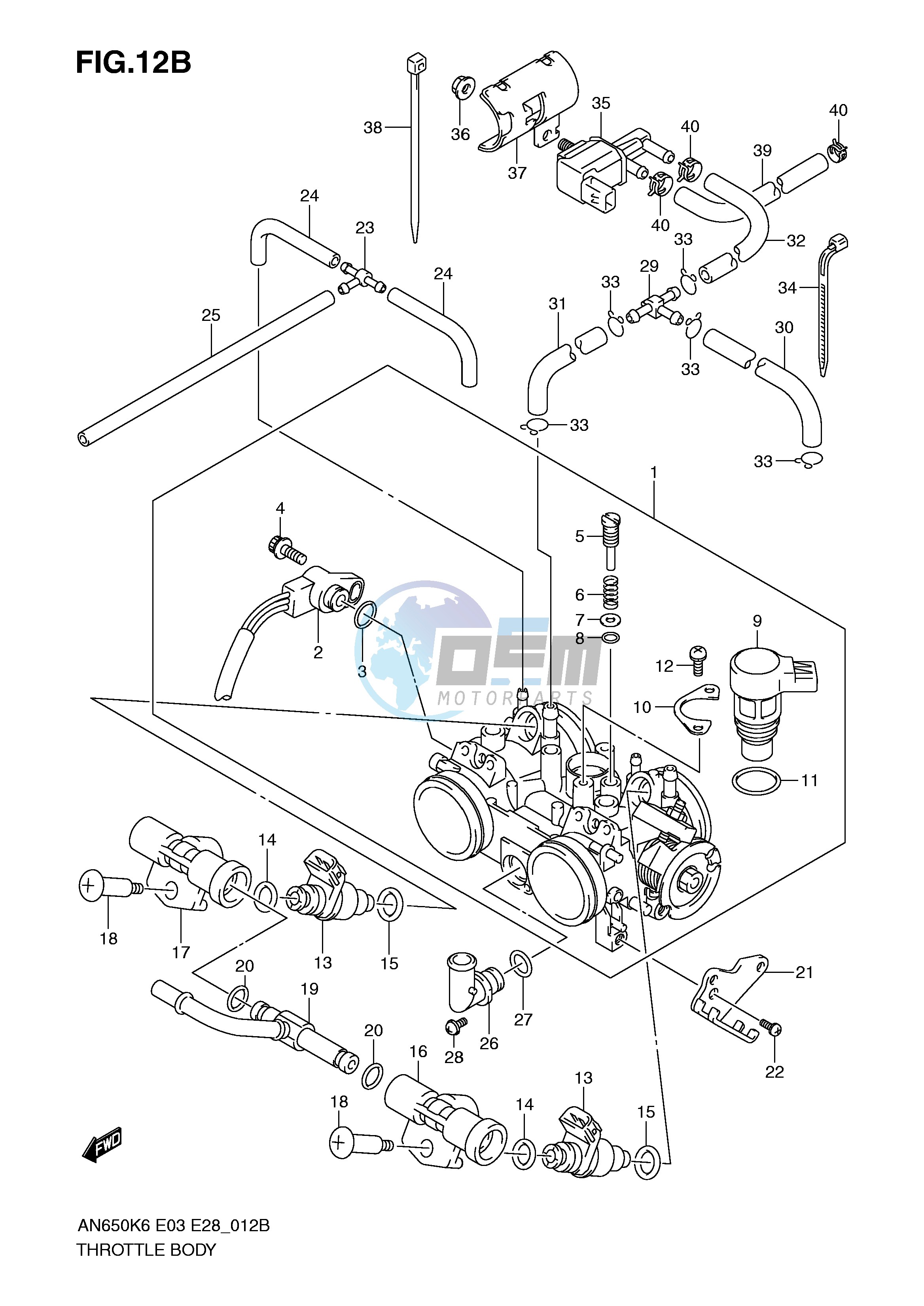 THROTTLE BODY (MODEL K8 K9 L0)