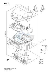 GSX1300R (E3-E28) Hayabusa drawing AIR CLEANER