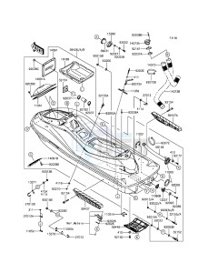 JET SKI ULTRA LX JT1500KEF EU drawing Hull