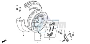 NHX110WH drawing REAR WHEEL