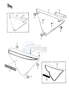 KZ 1300 A (A1-A3) drawing SIDE COVERS