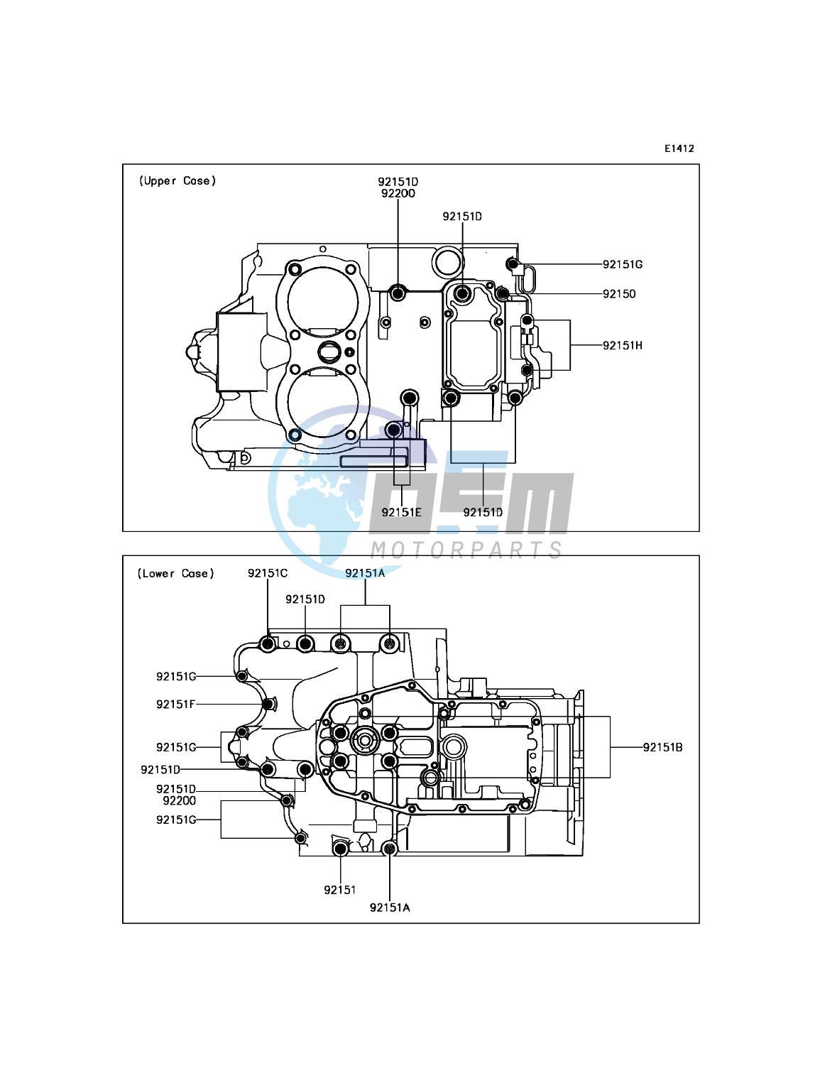 Crankcase Bolt Pattern