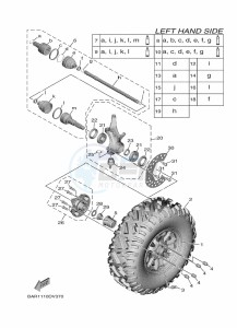 YXF850E YX85FPAP (BARP) drawing FRONT WHEEL