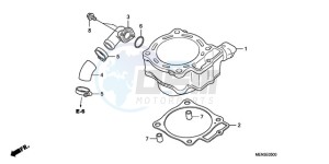 CRF450RA Europe Direct - (ED) drawing CYLINDER