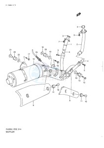 DL 650 V-STROM EU-UK drawing MUFFLER