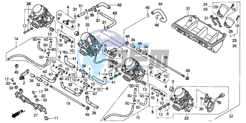 CARBURETOR ASSY. (CBR600FS/3S/T/3T/SET)