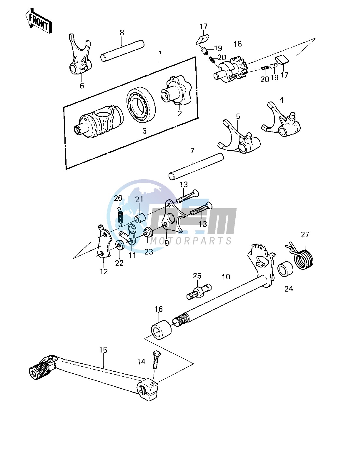 GEAR CHANGE MECHANISM