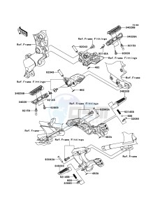 1400GTR ZG1400A8F FR GB XX (EU ME A(FRICA) drawing Footrests