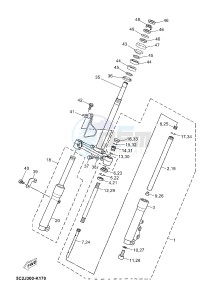 YN50FU NEO'S 4 (2AC9 2AC9 2AC9) drawing FRONT FORK