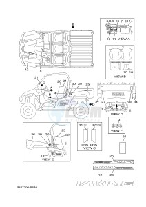 YXM700E YXM70VPHG VIKING EPS HUNTER (B427) drawing EMBLEM & LABEL 1