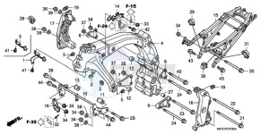 CB600F39 Spain - (SP / ST) drawing FRAME BODY