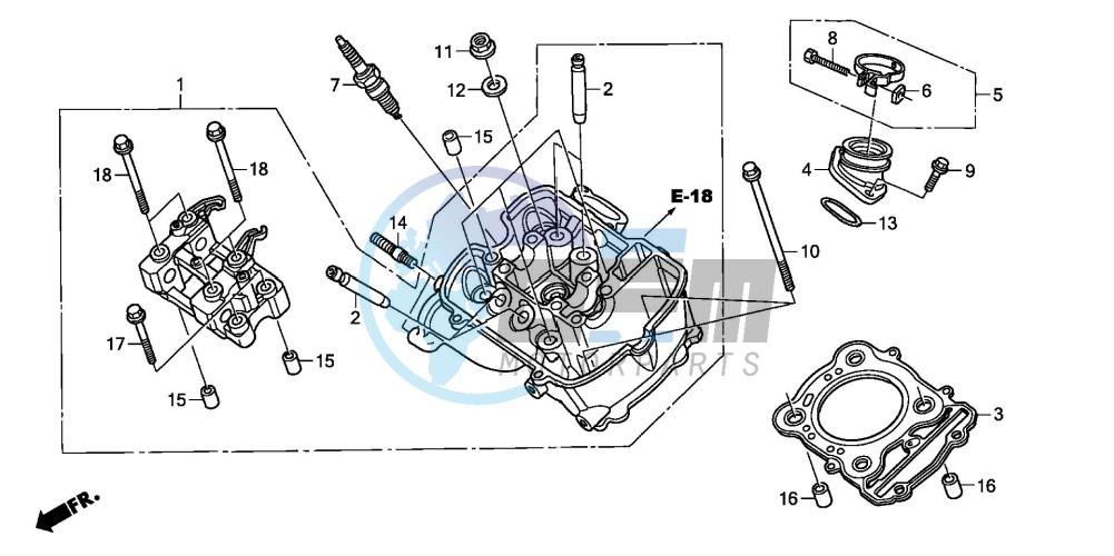 FRONT CYLINDER HEAD