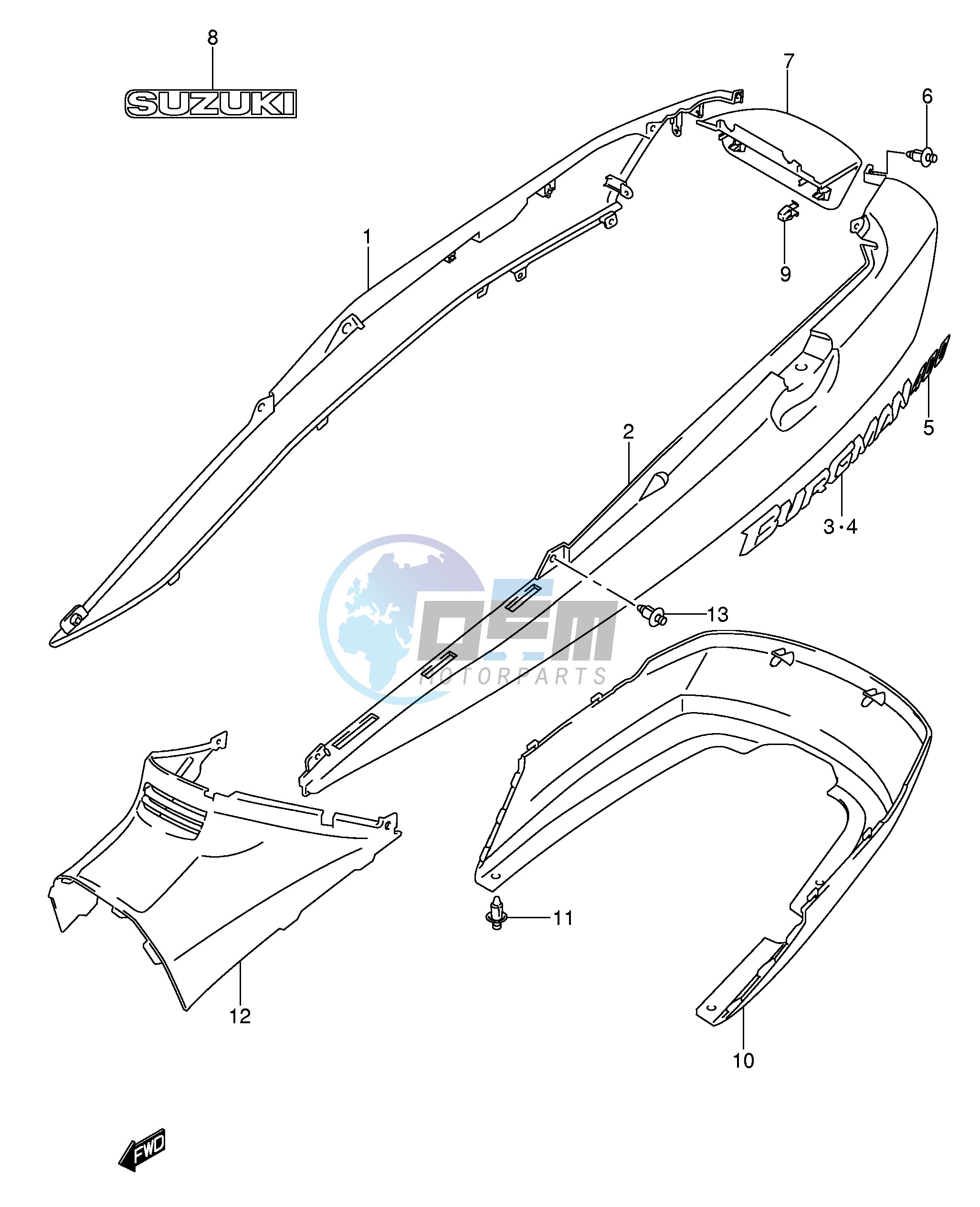 FRAME COVER (AN400K5 K6)