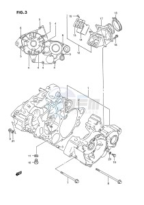 RM125 (E3) drawing CRANKCASE