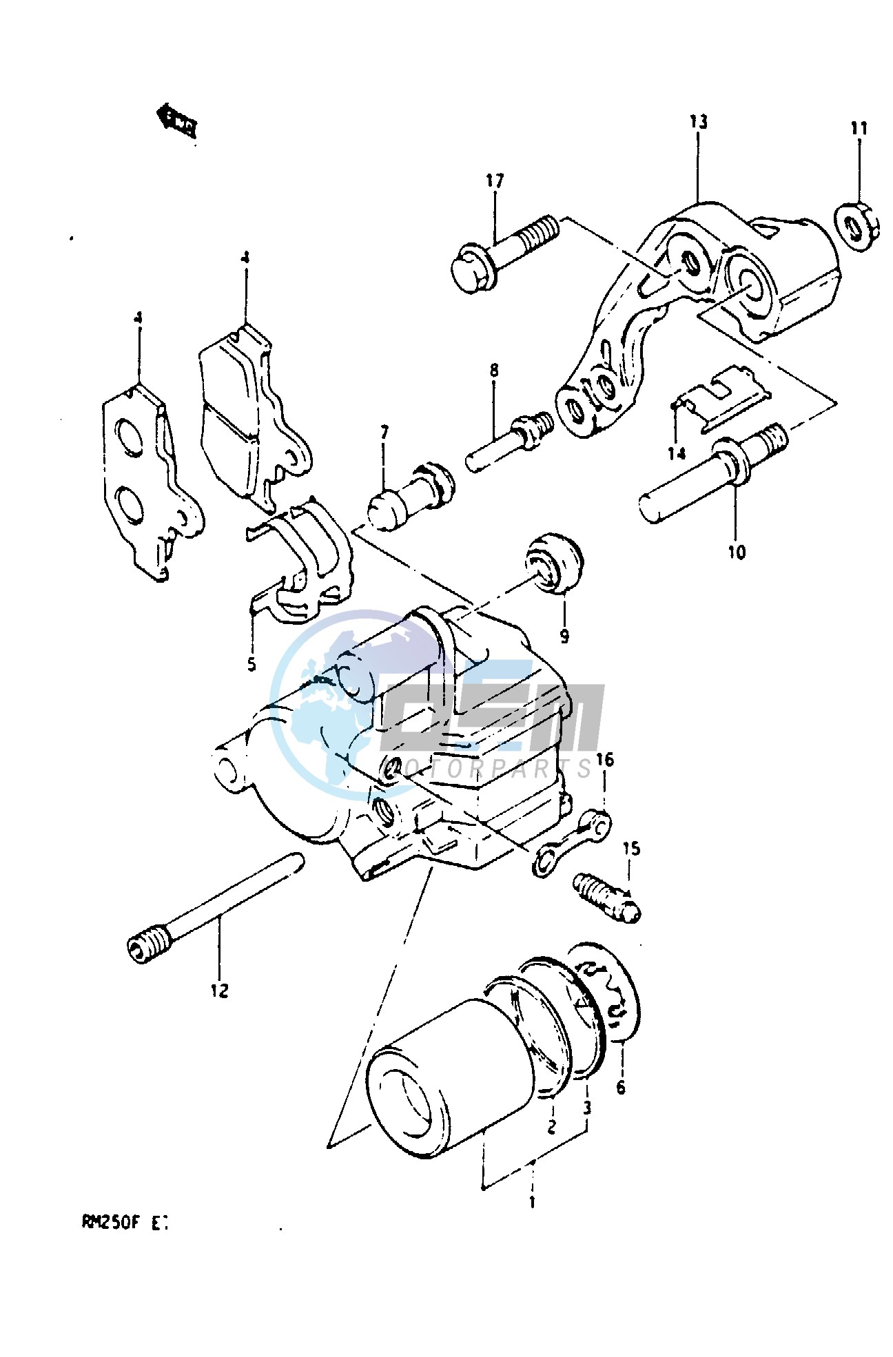 FRONT CALIPER (MODEL F)