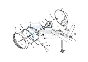 XVS DRAG STAR 650 drawing HEADLIGHT