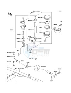 Z750 ZR750J6F FR GB XX (EU ME A(FRICA) drawing Rear Master Cylinder