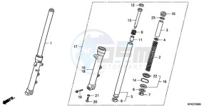 VTR2509 Europe Direct - (ED / LL) drawing FRONT FORK