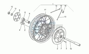 Nevada 750 drawing Rear wheel