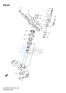 GSX1250FA (E28-E33) drawing STEERING STEM