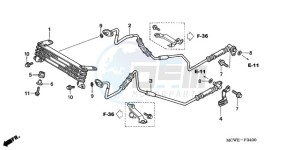 VFR800A9 UK - (E / ABS MME) drawing OIL COOLER