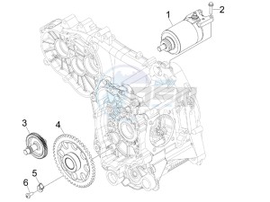 MP3 300 ie lt Touring drawing Starter - Electric starter