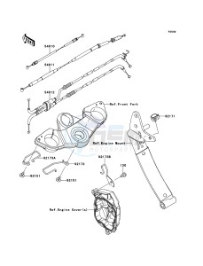 Z1000SX ABS ZX1000HCF FR GB XX (EU ME A(FRICA) drawing Cables