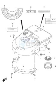 DF 175 drawing Silencer/Ring Gear Cover