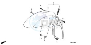 FES1259 UK - (E / MKH) drawing FRONT FENDER