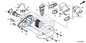 VT750C2BC drawing AIR CLEANER