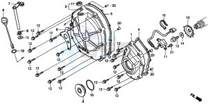 CB600F2 HORNET drawing CLUTCH COVER