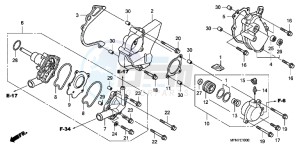 CB1000RAB drawing WATER PUMP