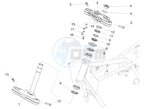 V7 III Anniversario 750 e4 (NAFTA) drawing Steering