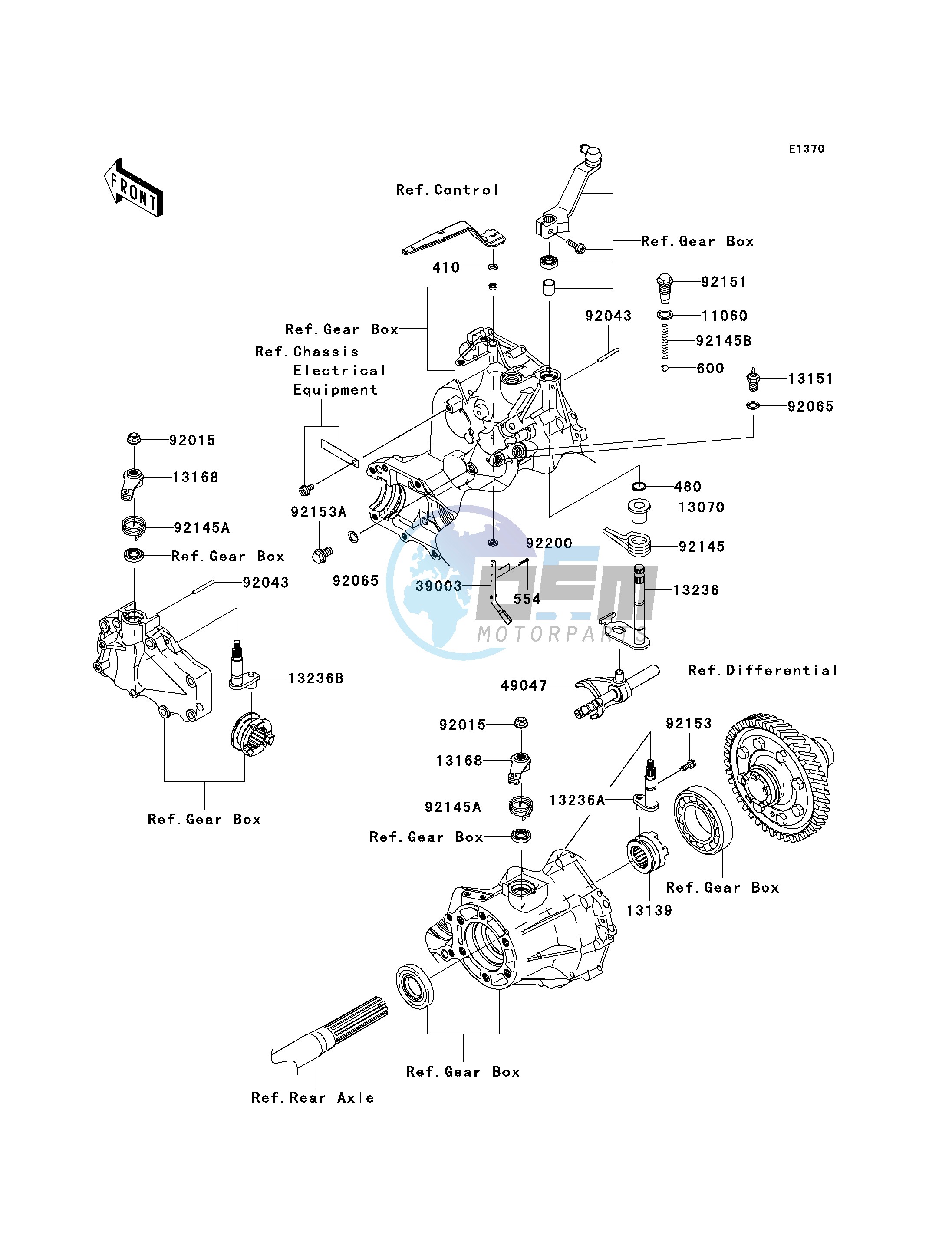 GEAR CHANGE MECHANISM